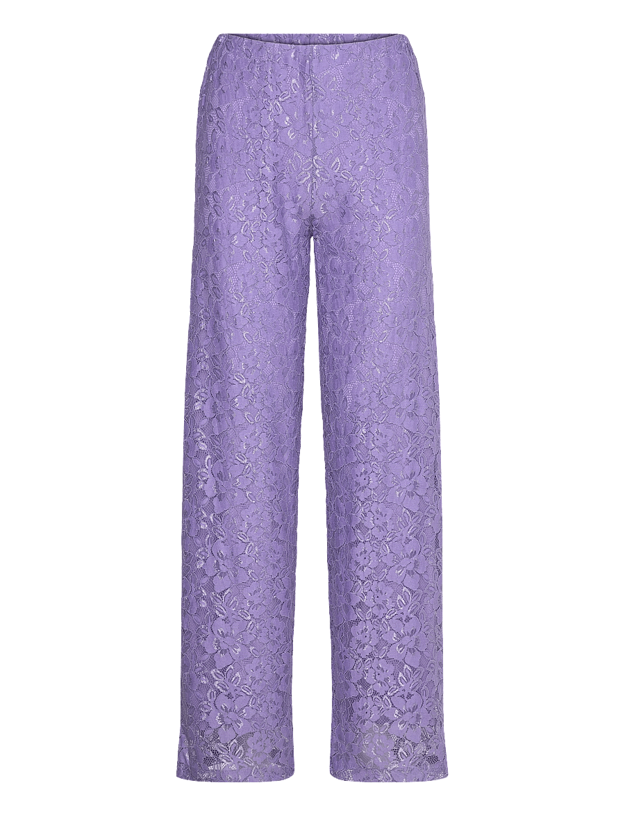 Noella - Bristol Lace Pants - bukser med lige ben - lilac - 0