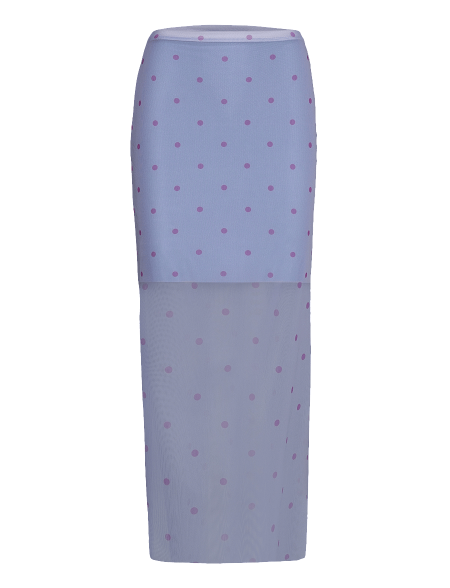 Noella - Solay Long Skirt - maxi röcke - blue lilac mix - 0