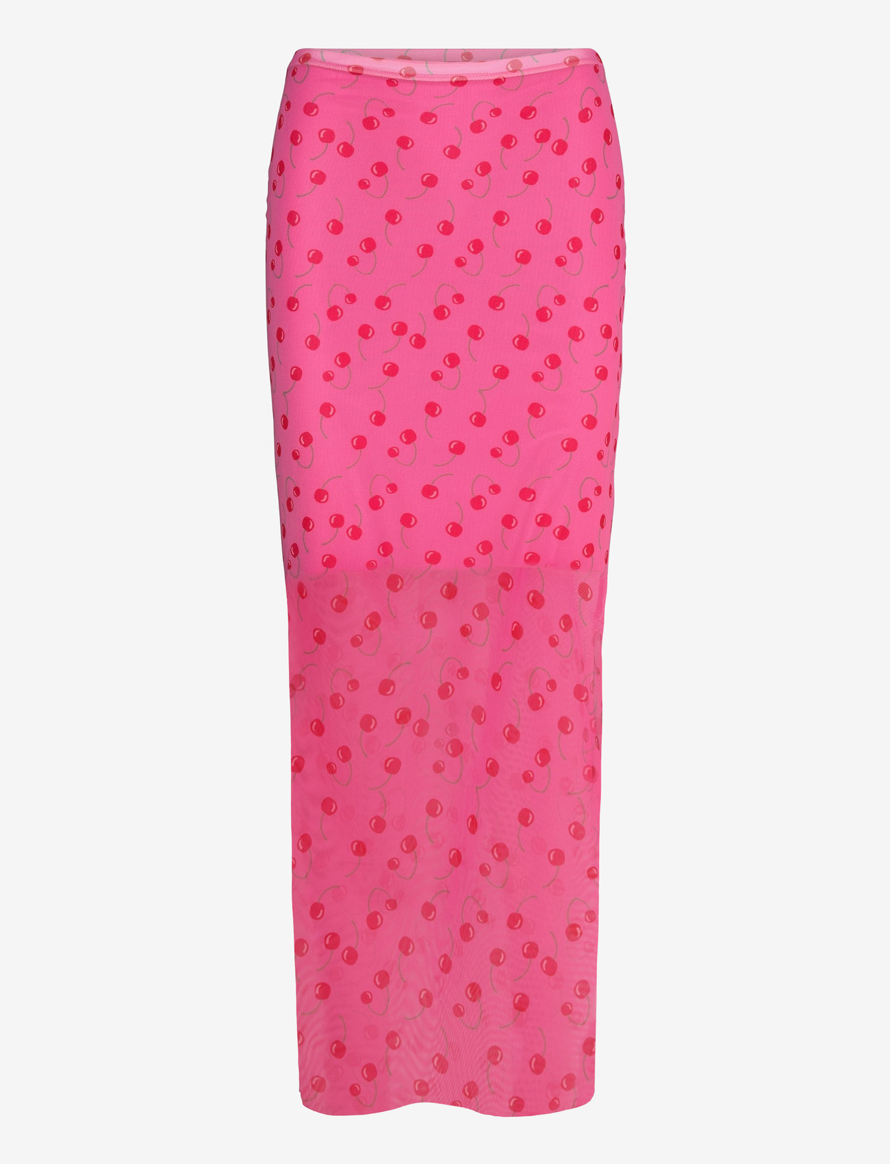 Noella - Solay Long Skirt - maxikjolar - pink cherry - 0