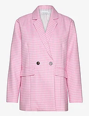 Noella - Mille Oversize Blazer - vakarėlių drabužiai išparduotuvių kainomis - candy pink check - 0