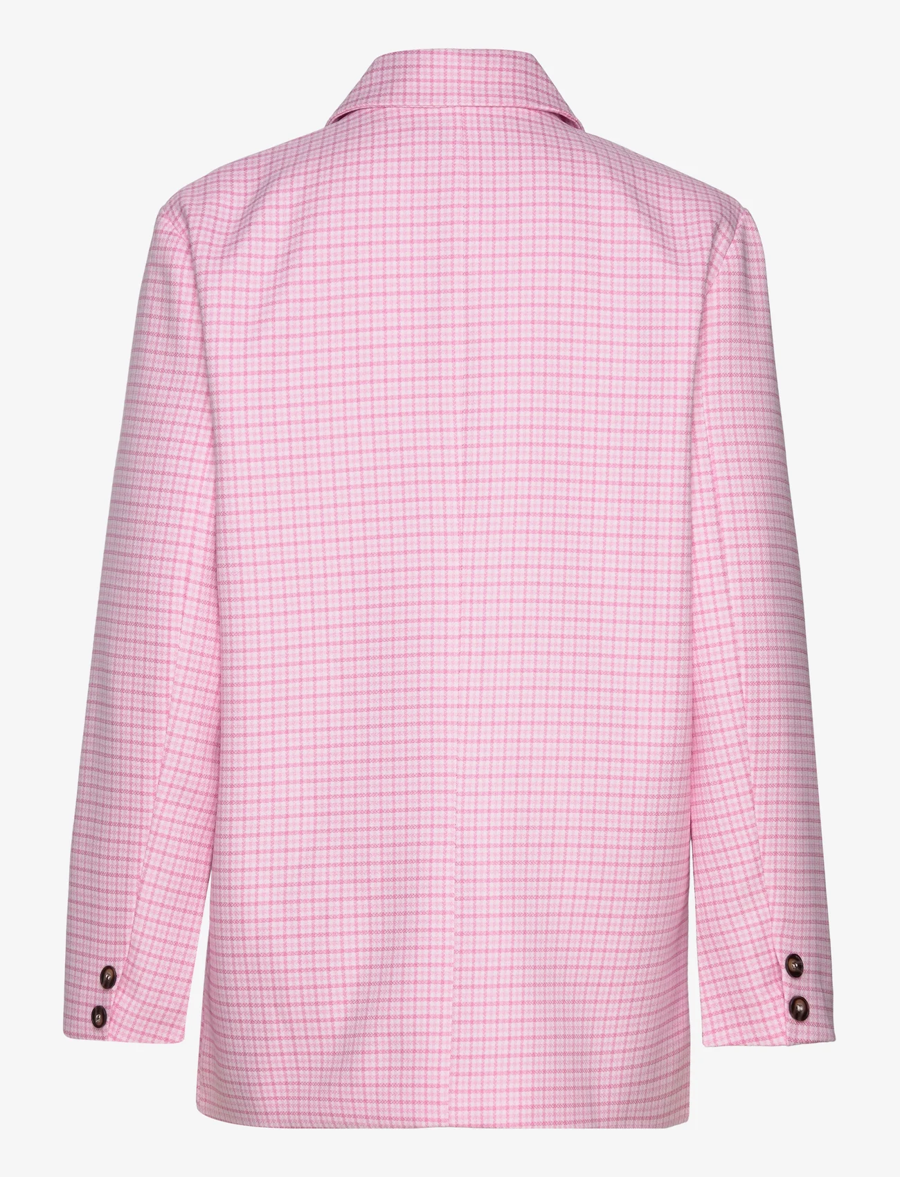 Noella - Mille Oversize Blazer - vakarėlių drabužiai išparduotuvių kainomis - candy pink check - 1