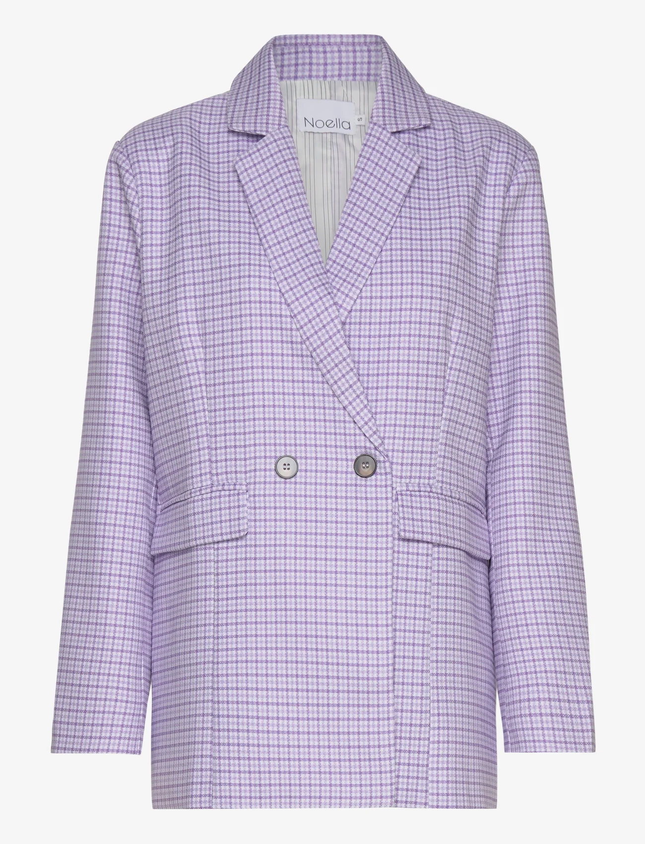 Noella - Mille Oversize Blazer - ballīšu apģērbs par outlet cenām - lavender check - 0