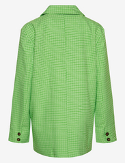 Noella - Mille Oversize Blazer - odzież imprezowa w cenach outletowych - lime green check - 2