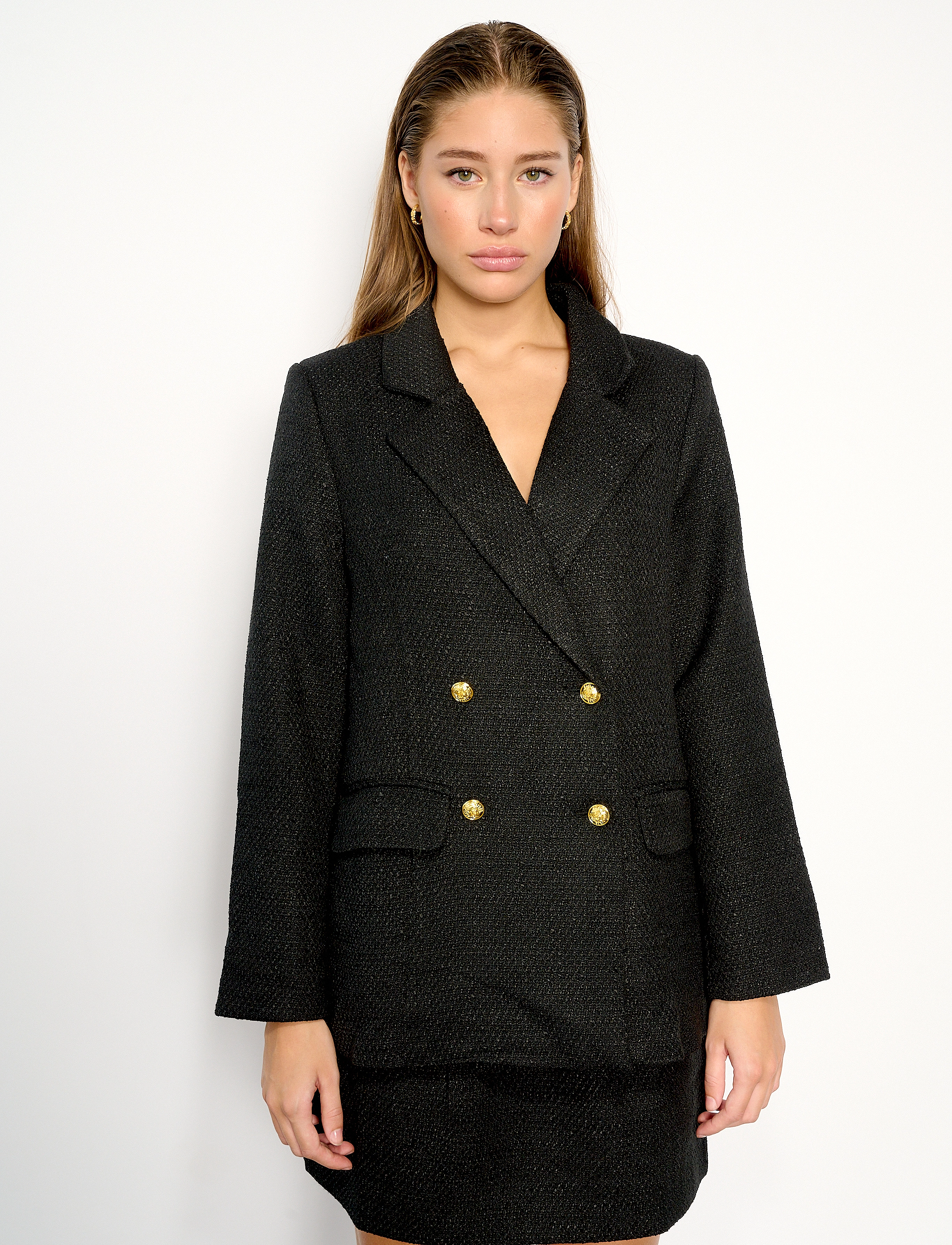 Noella - Polly Boucle Blazer - black - 2