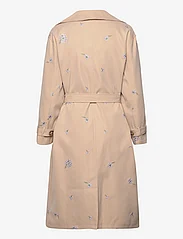 Noella - Mera Trenchcoat - sand/lilac embroidery - 1