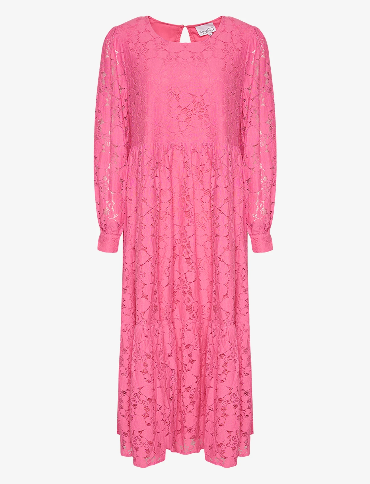 Noella - Macenna Long Dress - nėriniuotos suknelės - candy pink - 0