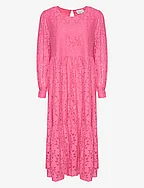 Macenna Long Dress - CANDY PINK