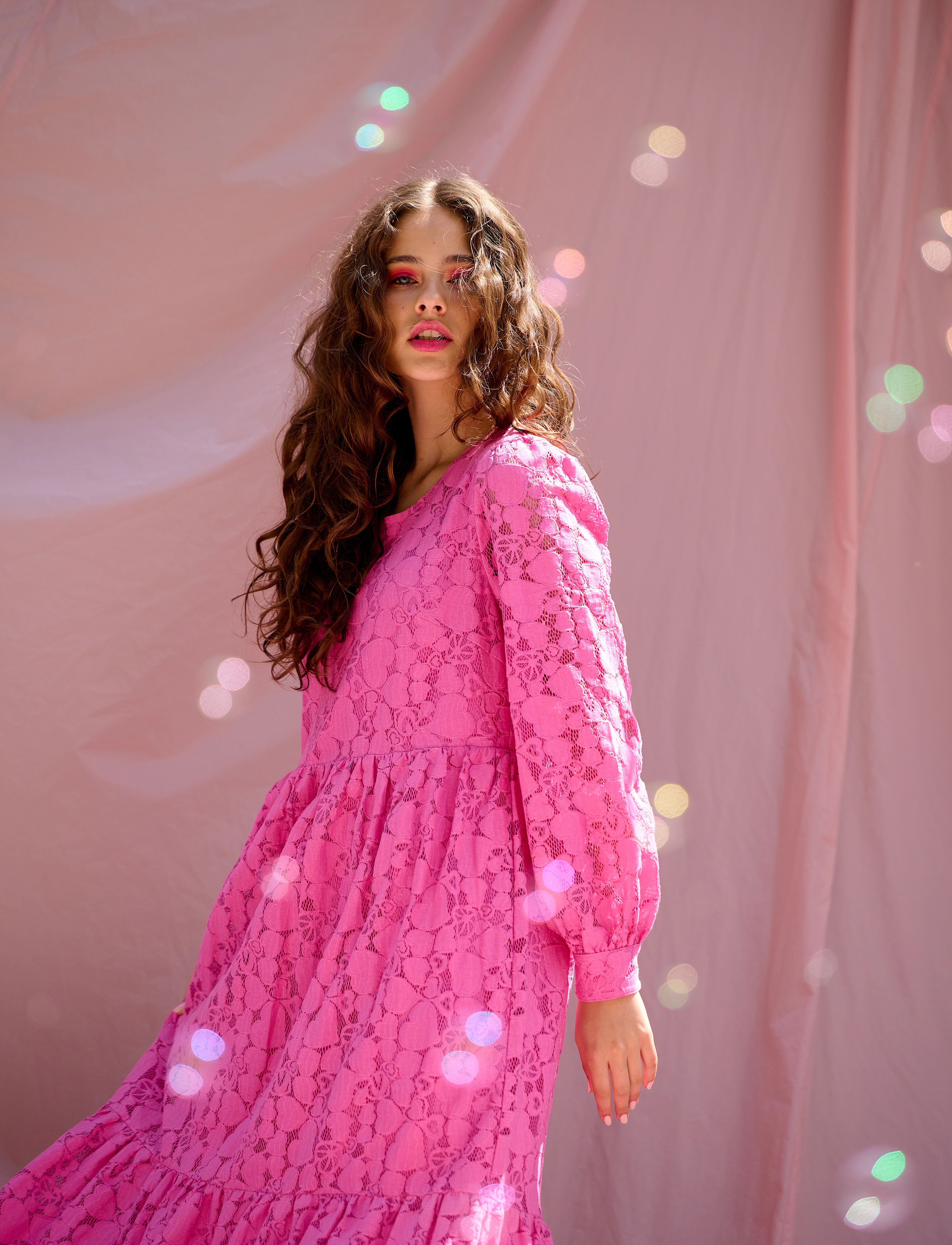 Noella Macenna Long Dress - Kjoler - CANDY PINK / pink/rose