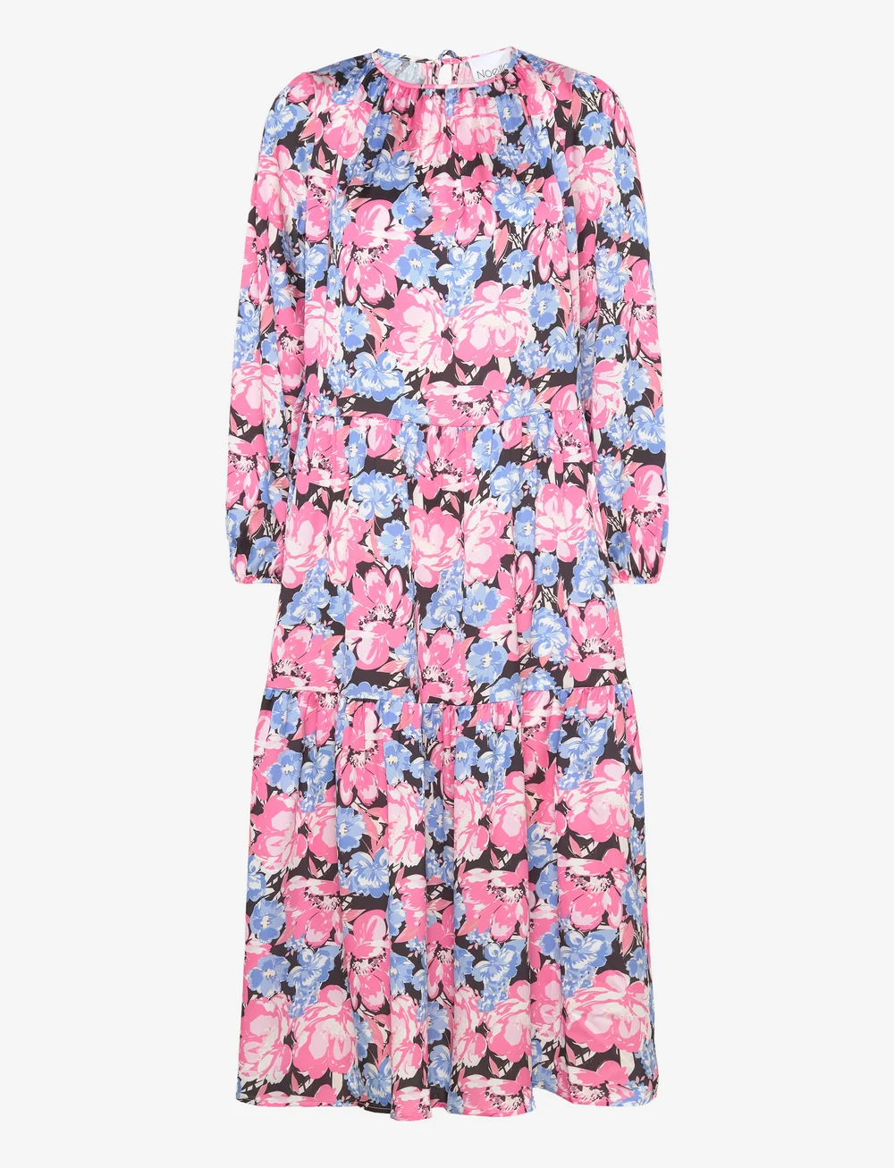 Noella - Janelle Long Dress - kesämekot - pink/blue mix - 0