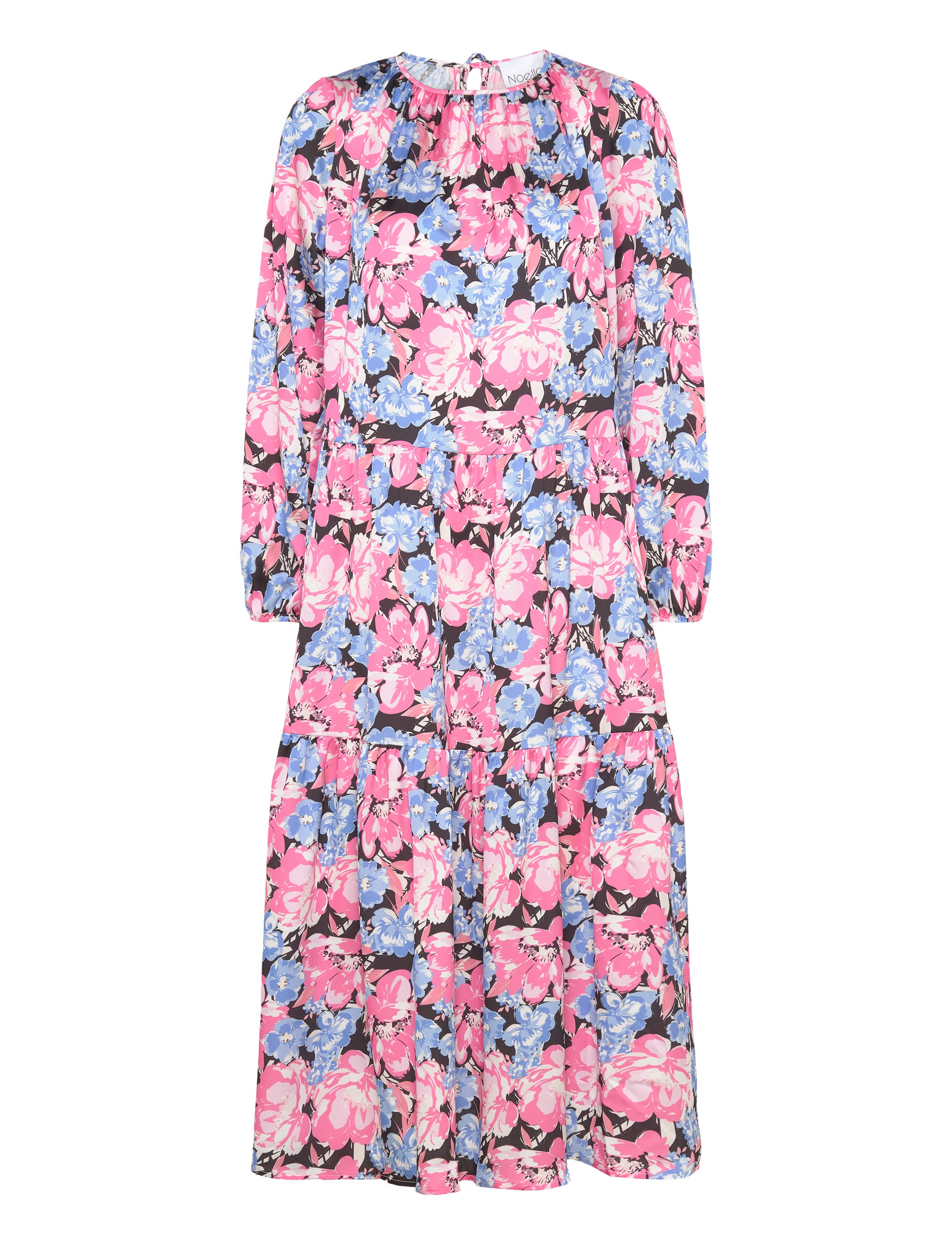 Noella Janelle Long Dress - Maxi kjoler - PINK/BLUE MIX / pink/rose