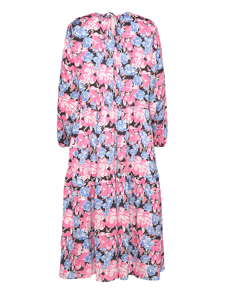 Noella - Janelle Long Dress - kesämekot - pink/blue mix - 1