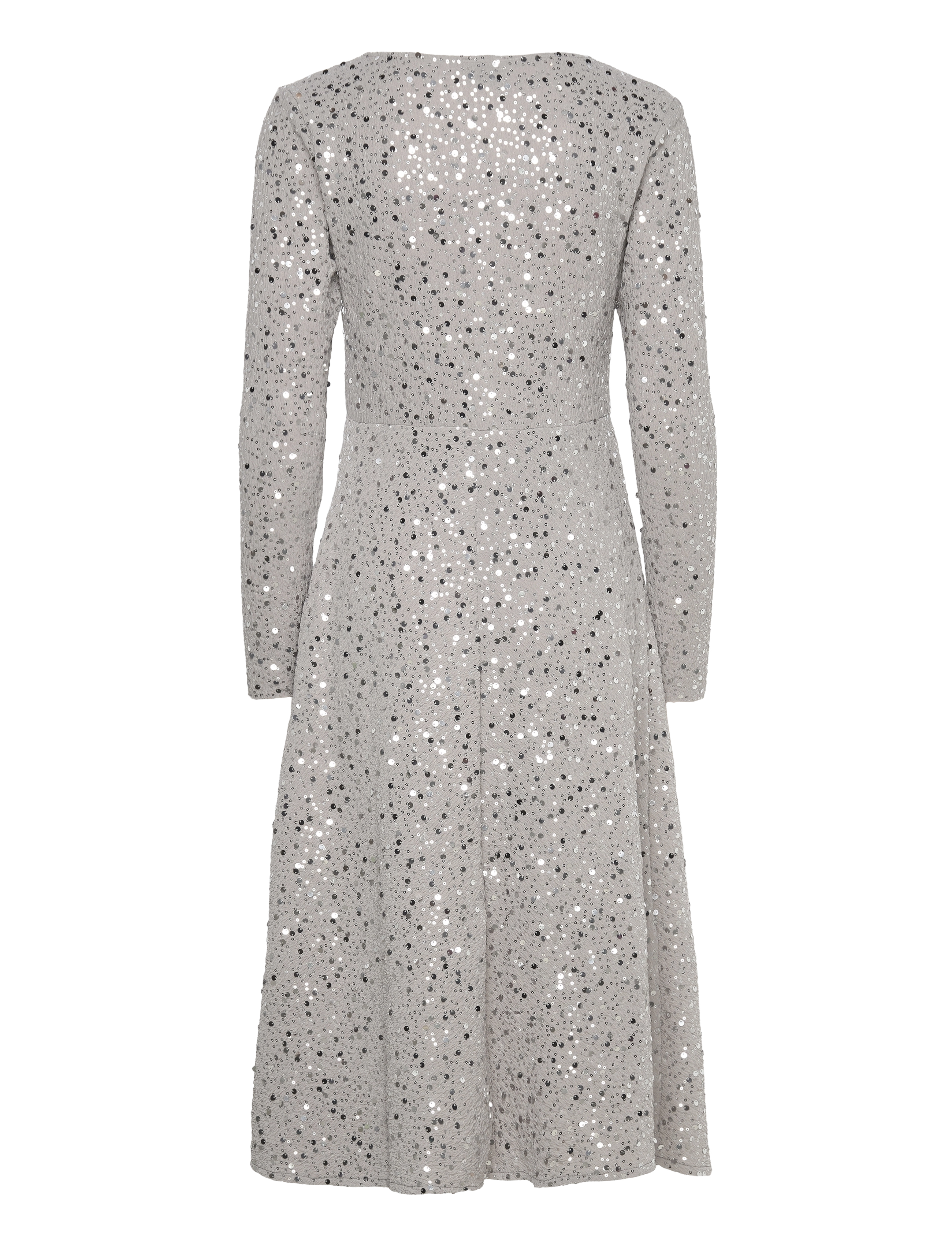 Noella - Verona Midi Dress - pailletkjoler - grey w/ silver - 2