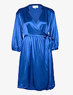 Moia Wrap Dress - BRIGHT BLUE