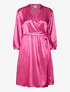 Moia Wrap Dress - CANDY PINK