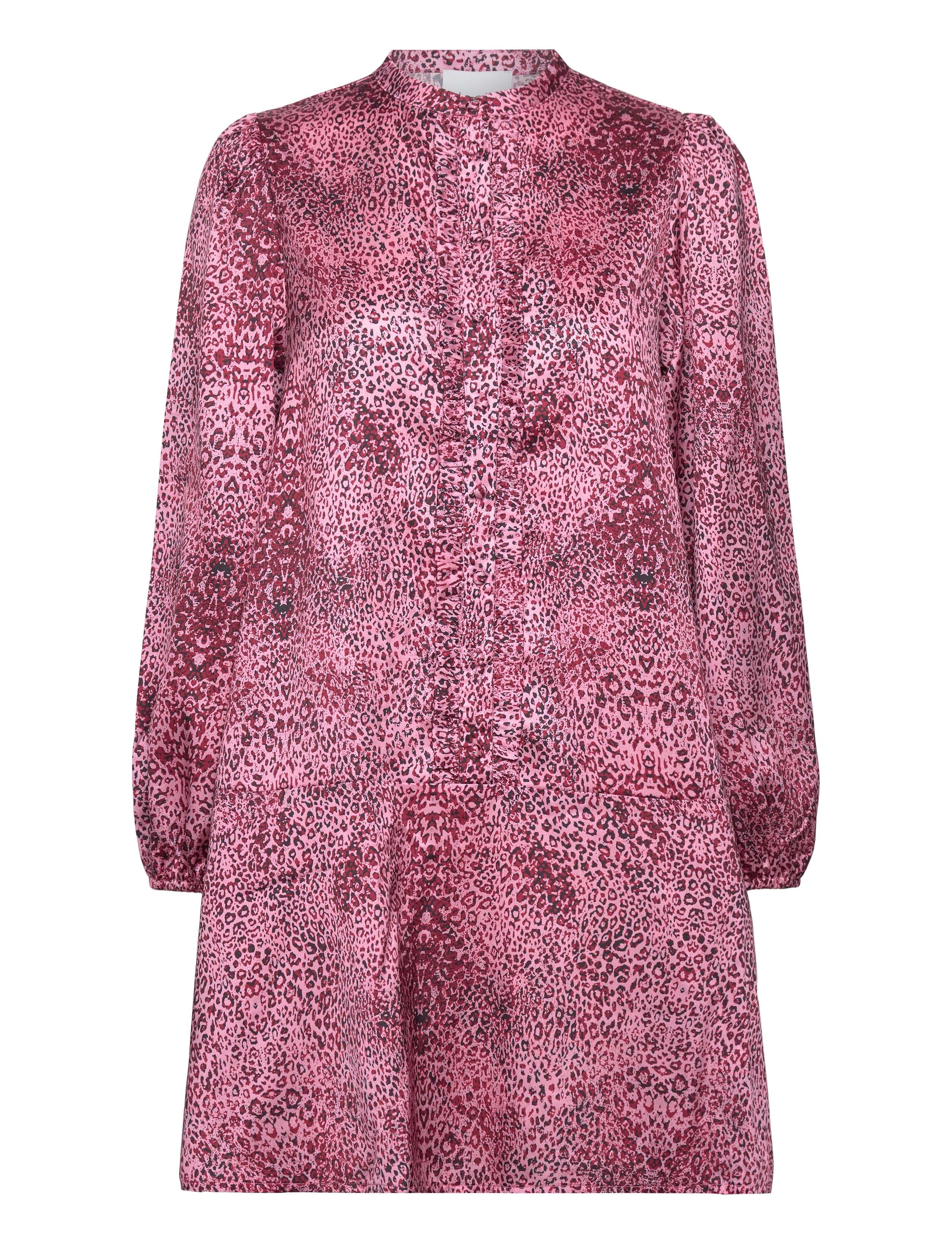 Noella Patty Pastis Ruffle Dress - Kleidid - FUCHSIA LEO / pink/rose