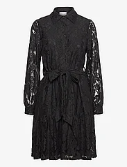 Noella - Pixi Shirt Dress Lace - skjortekjoler - black - 0