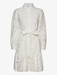 Noella - Pixi Shirt Dress Lace - marškinių tipo suknelės - white - 0