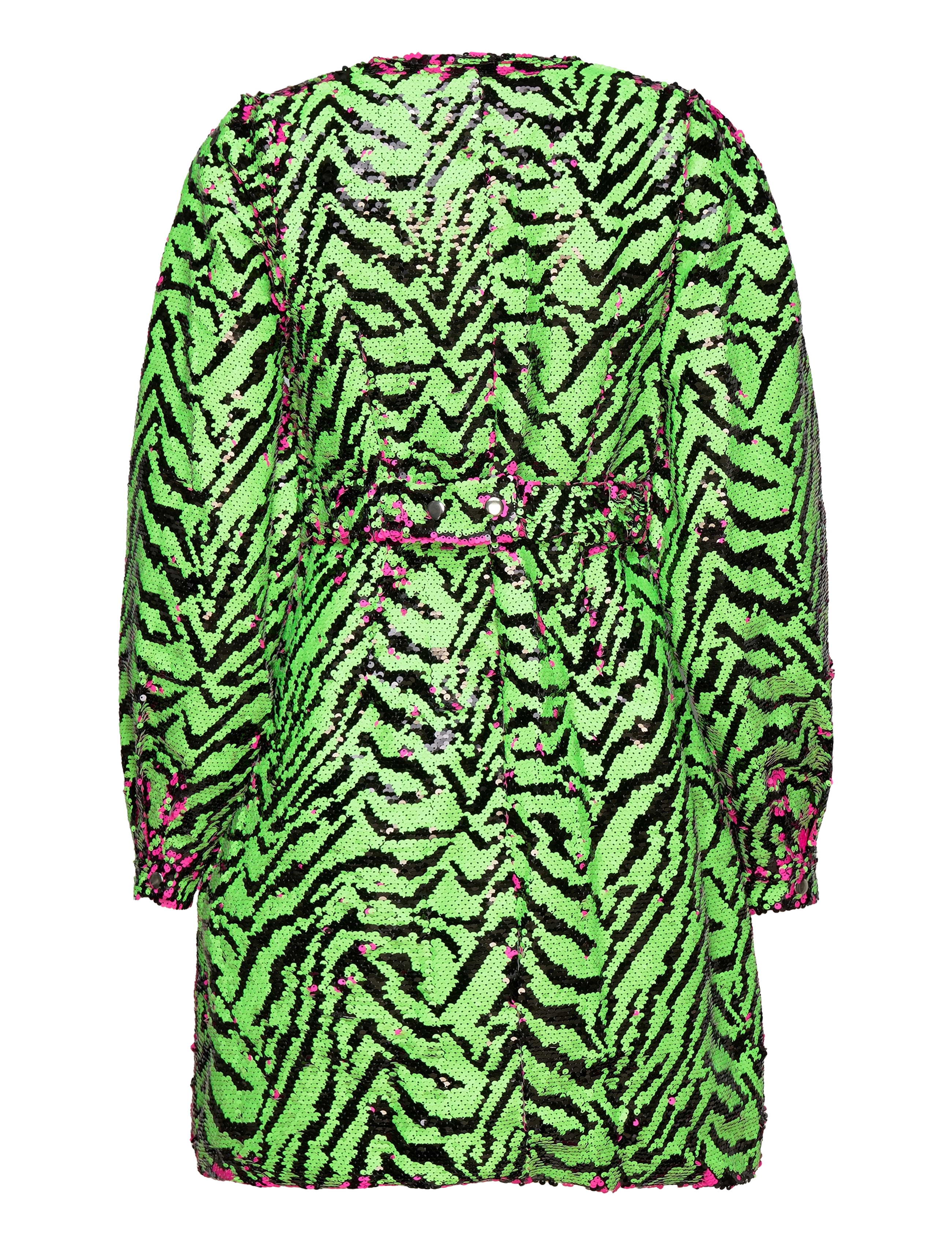 Noella - Pace Belt Dress - fuchsia/green mix - 3