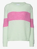 Mia Knit Sweater - MINT/PINK MIX