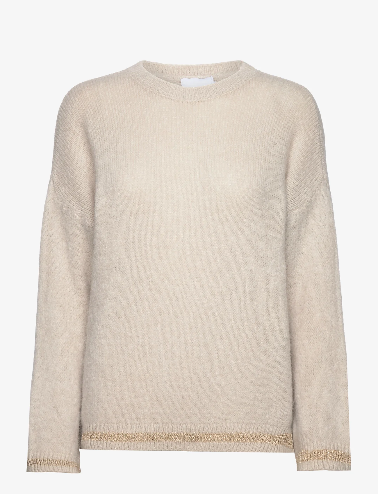 Noella - Paida Knit Sweater - trøjer - sand - 0