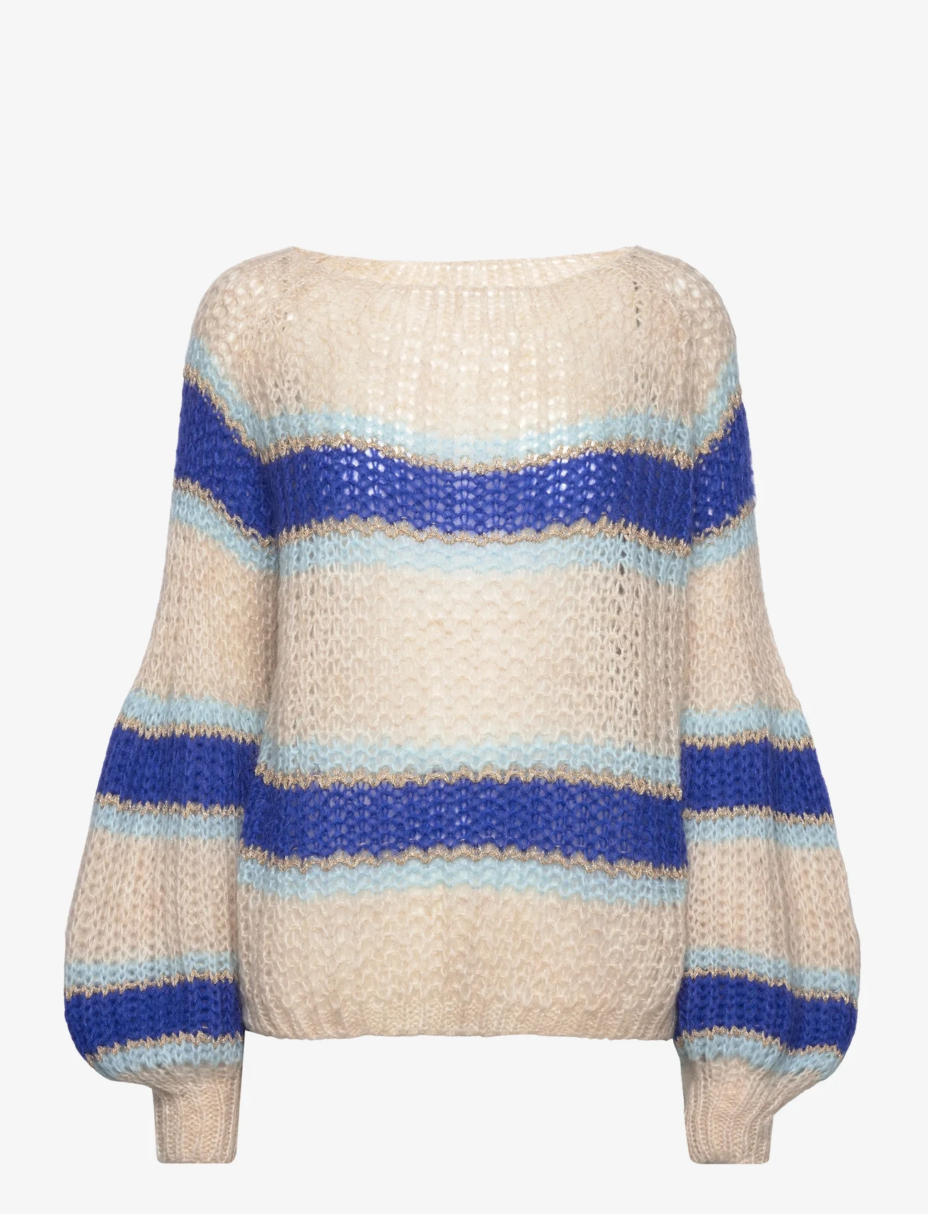 Noella - Pacific Knit Sweater - jumpers - blue mix - 0