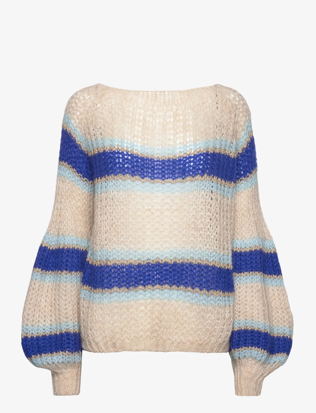 Noella - Pacific Knit Sweater - trøjer - blue mix - 1