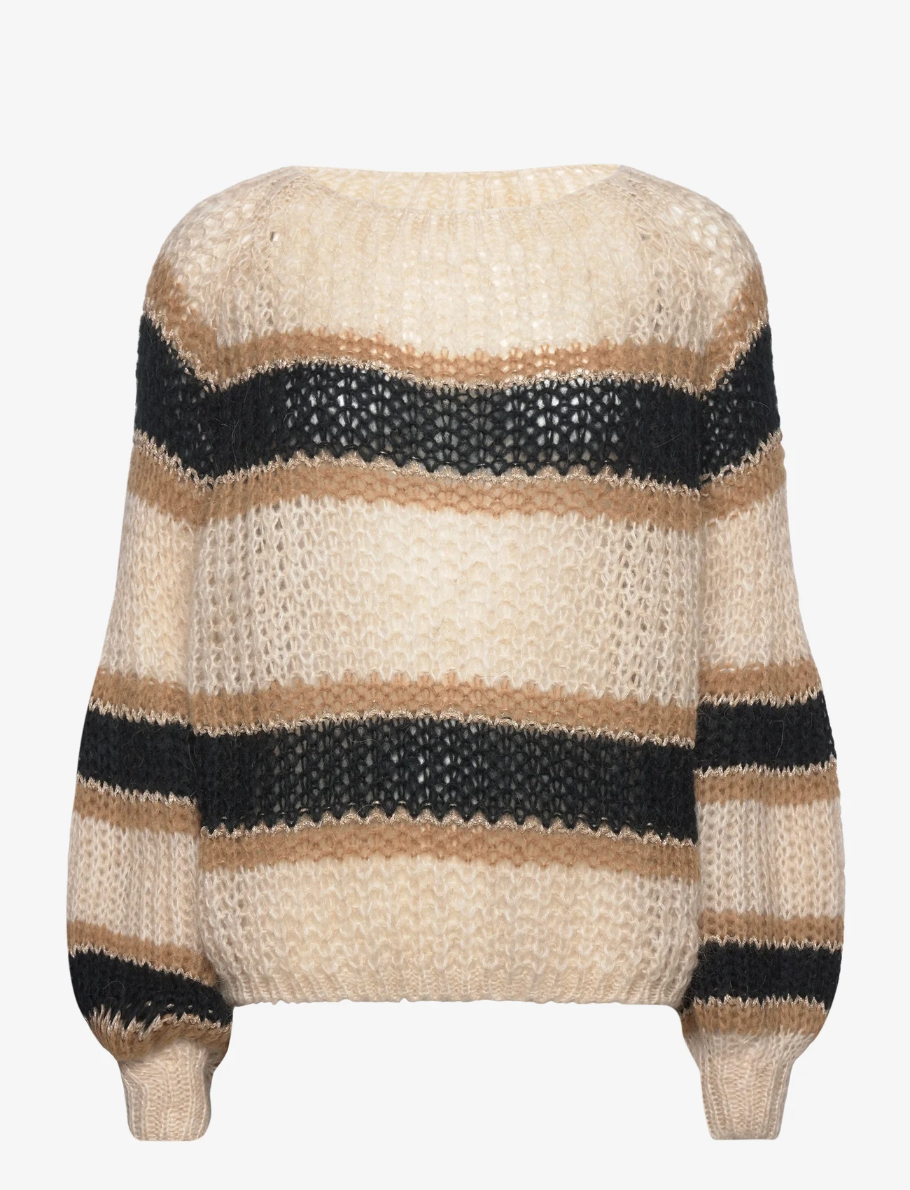 Noella - Pacific Knit Sweater - jumpers - camel mix - 0