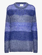 Prim Knit Sweater - ELECTRIC BLUE MIX