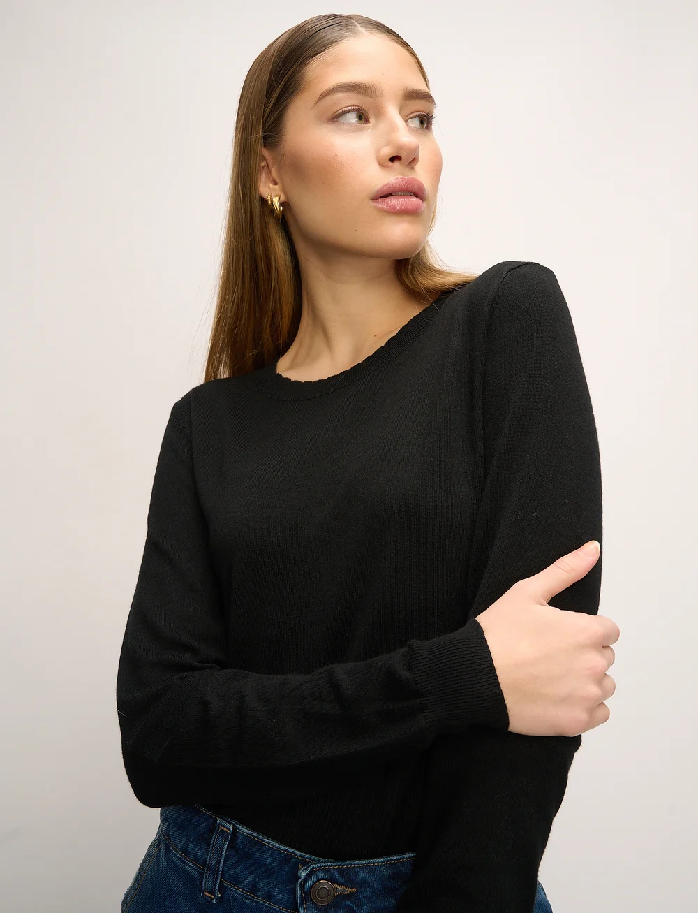 Noella - Ayla Knit Sweater - stickade tröjor - black - 0