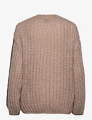 Noella - Noel Knit Sweater - džemperiai - camel/dark brown - 1