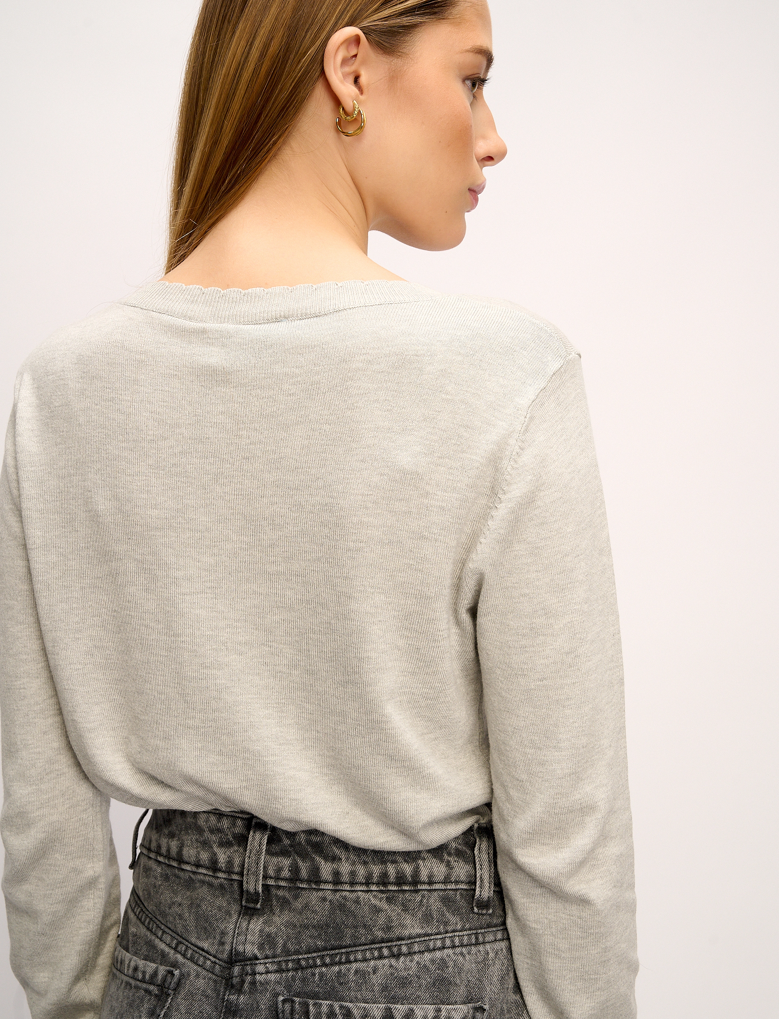 Noella - Ayla Knit Cardigan - grey - 3