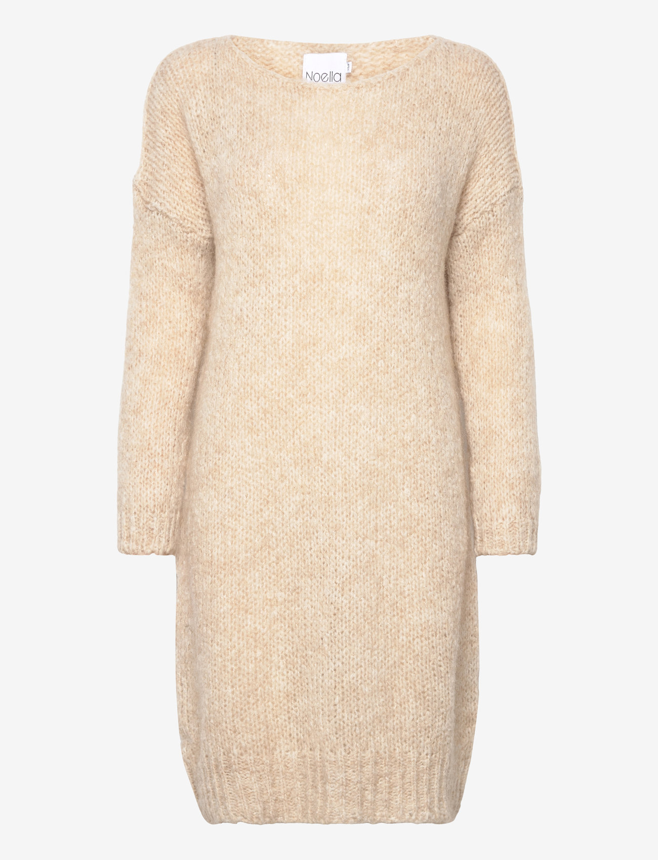Noella - Kala Knit Dress - stickade klänningar - beige - 1