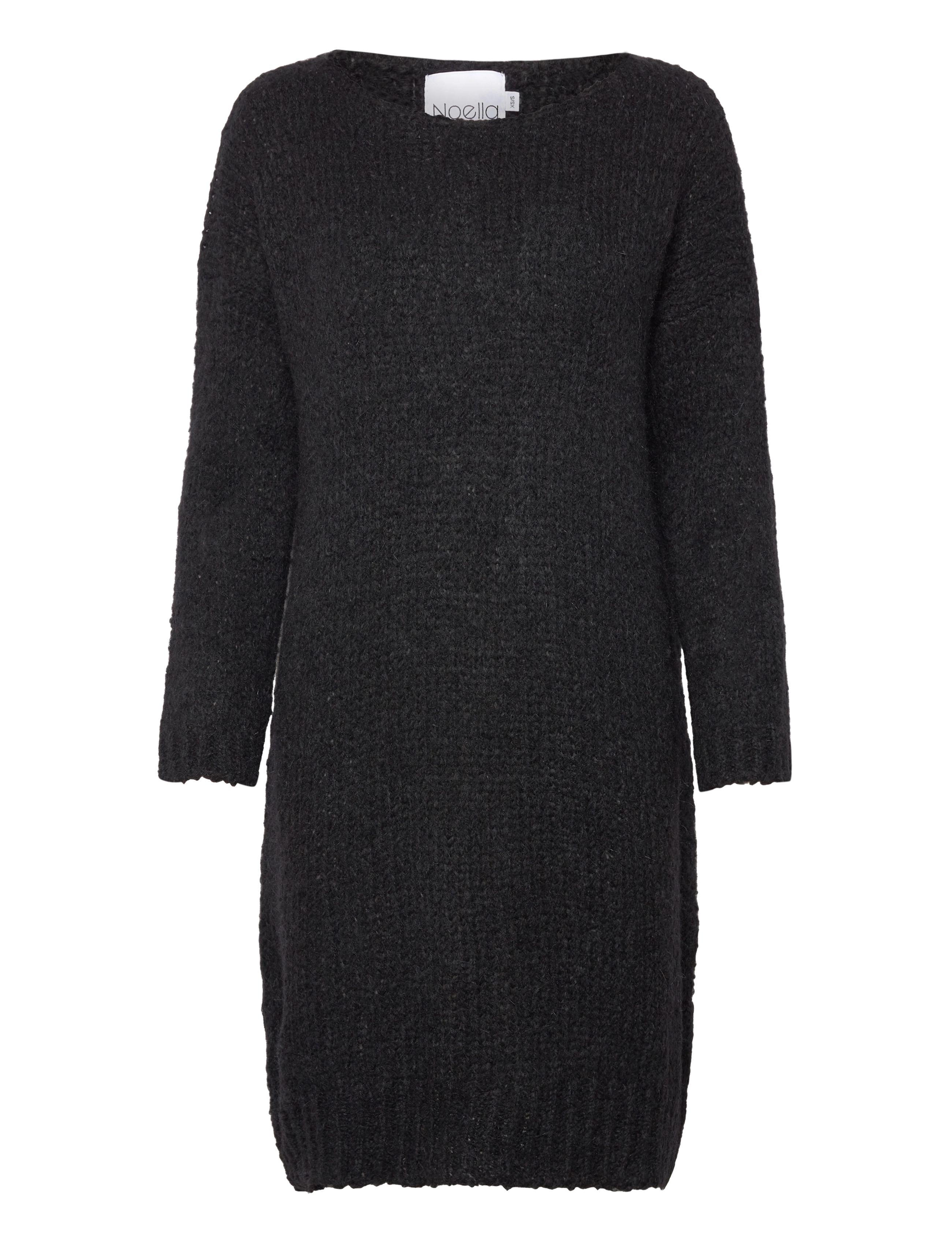 Noella Kala Knit Dress, XS/S, Black, Kjoler > Knælange Og Midi, Dame