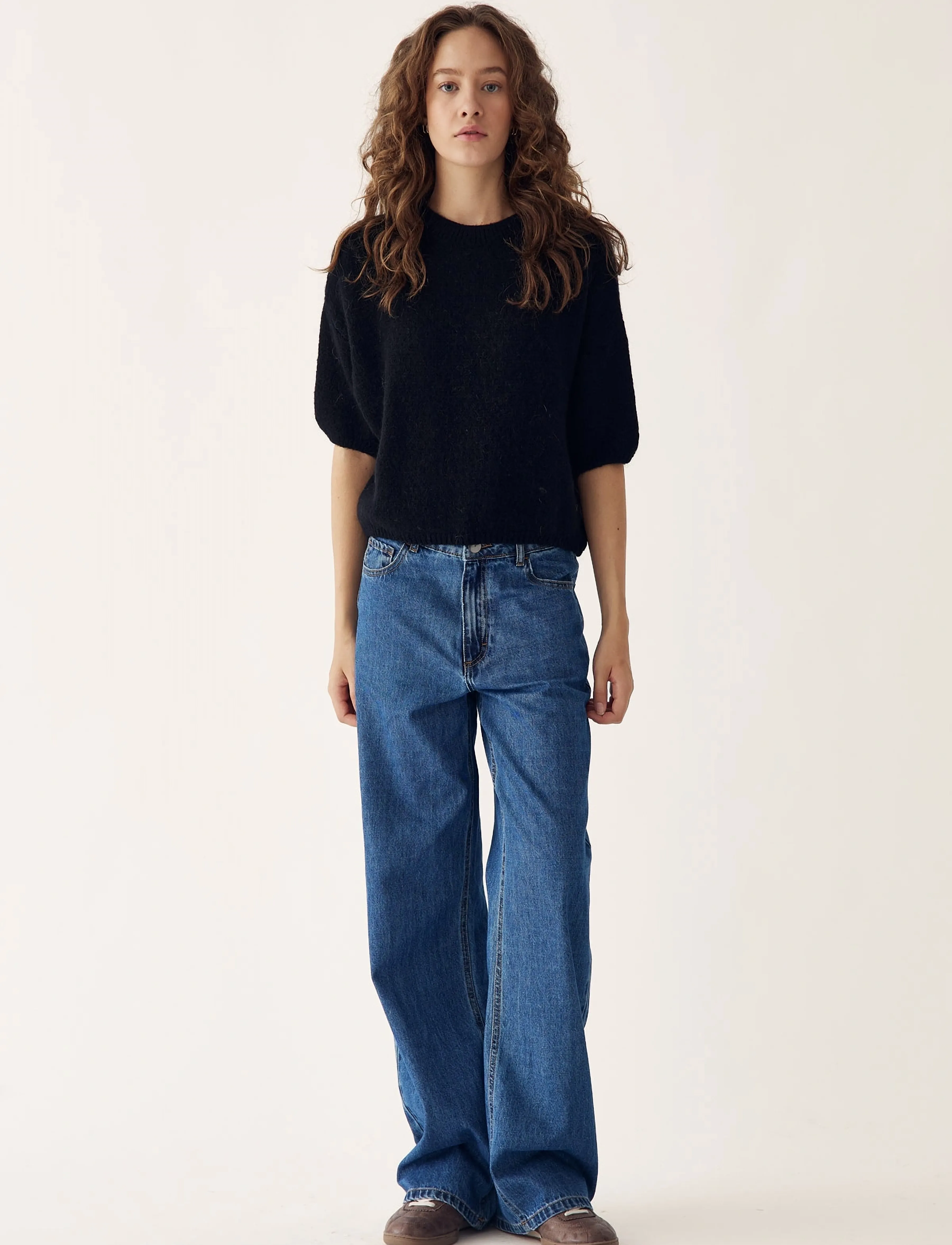 Noella Mimi Knit Jumper - Strickmode - BLACK / black