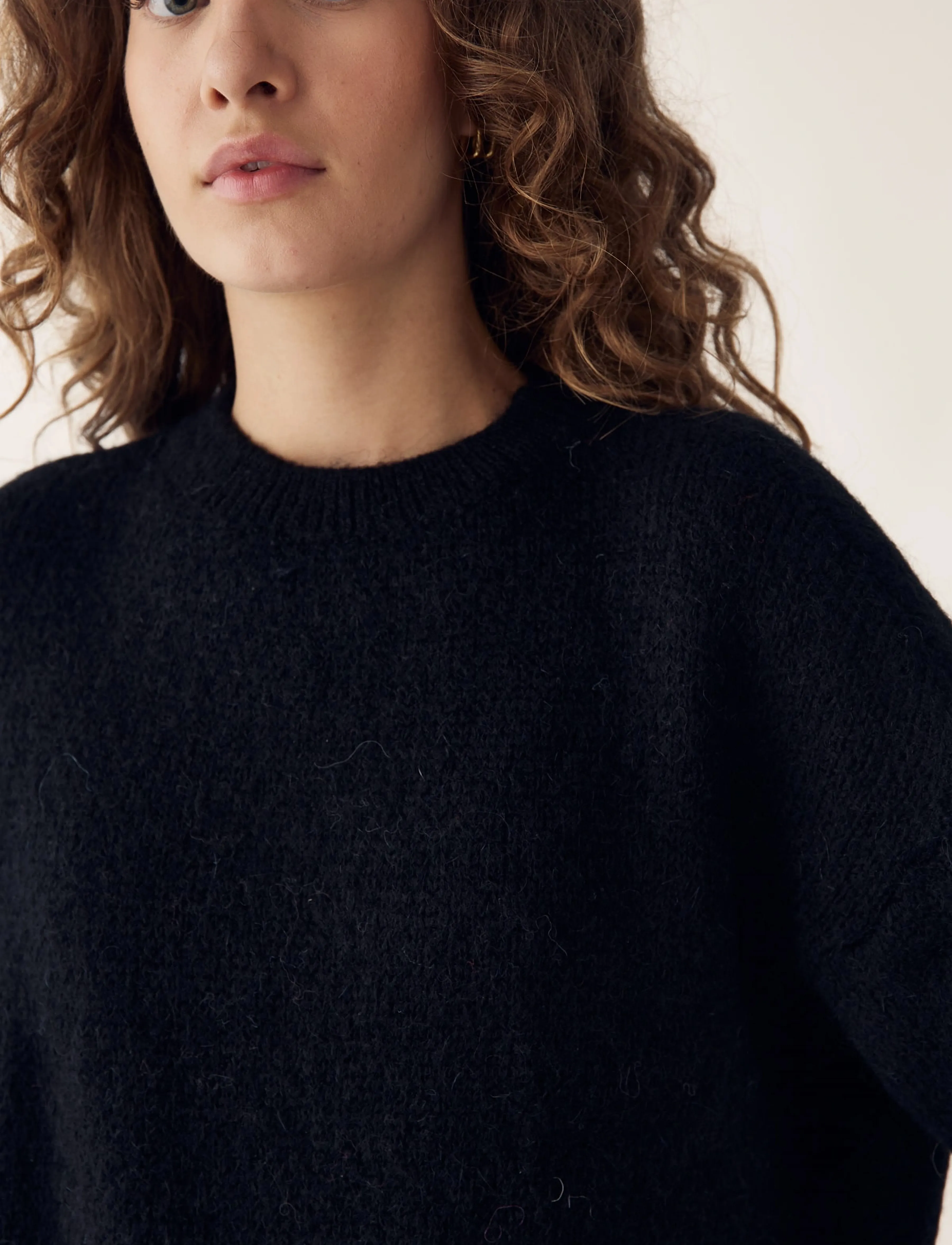 Noella - Mimi Knit Jumper - trøjer - black - 5