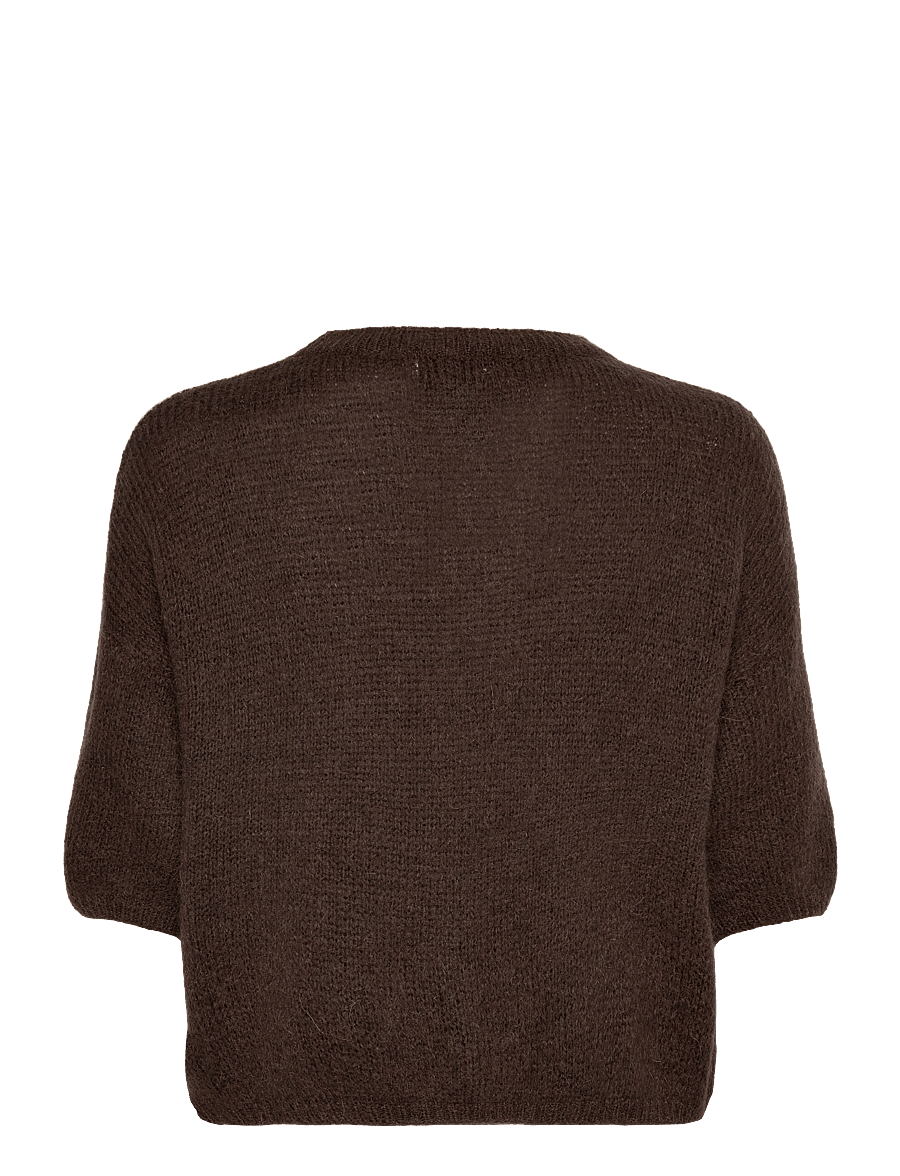 Noella - Mimi Knit Jumper - striktrøjer - dark brown - 2