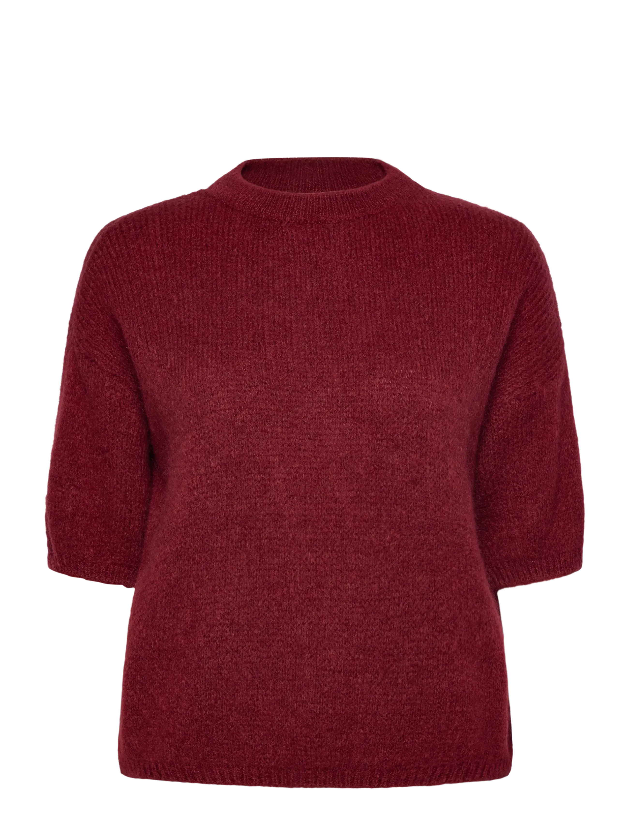 Noella Mimi Knit Jumper, XS/S, Knitwear, Burgunderrot - Jumpers, Frauen