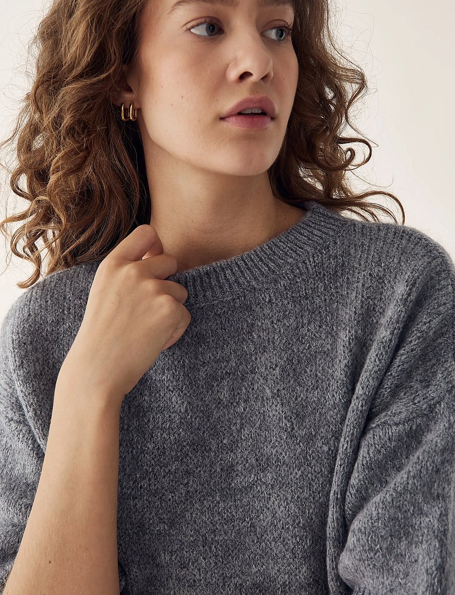 Noella - Mimi Knit Jumper - pullover - grey - 5