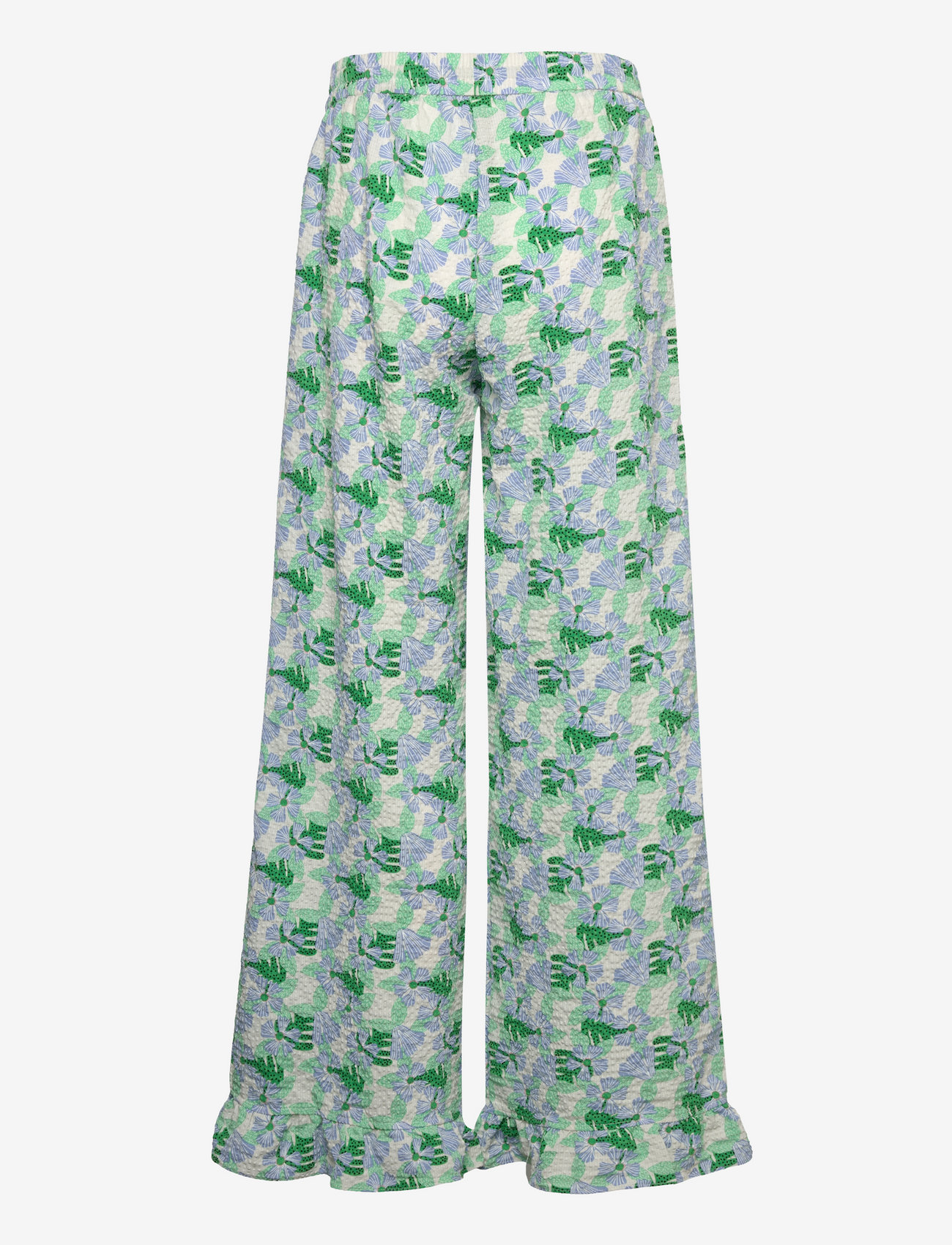 Noella - Magda Pants - white/green flower - 1