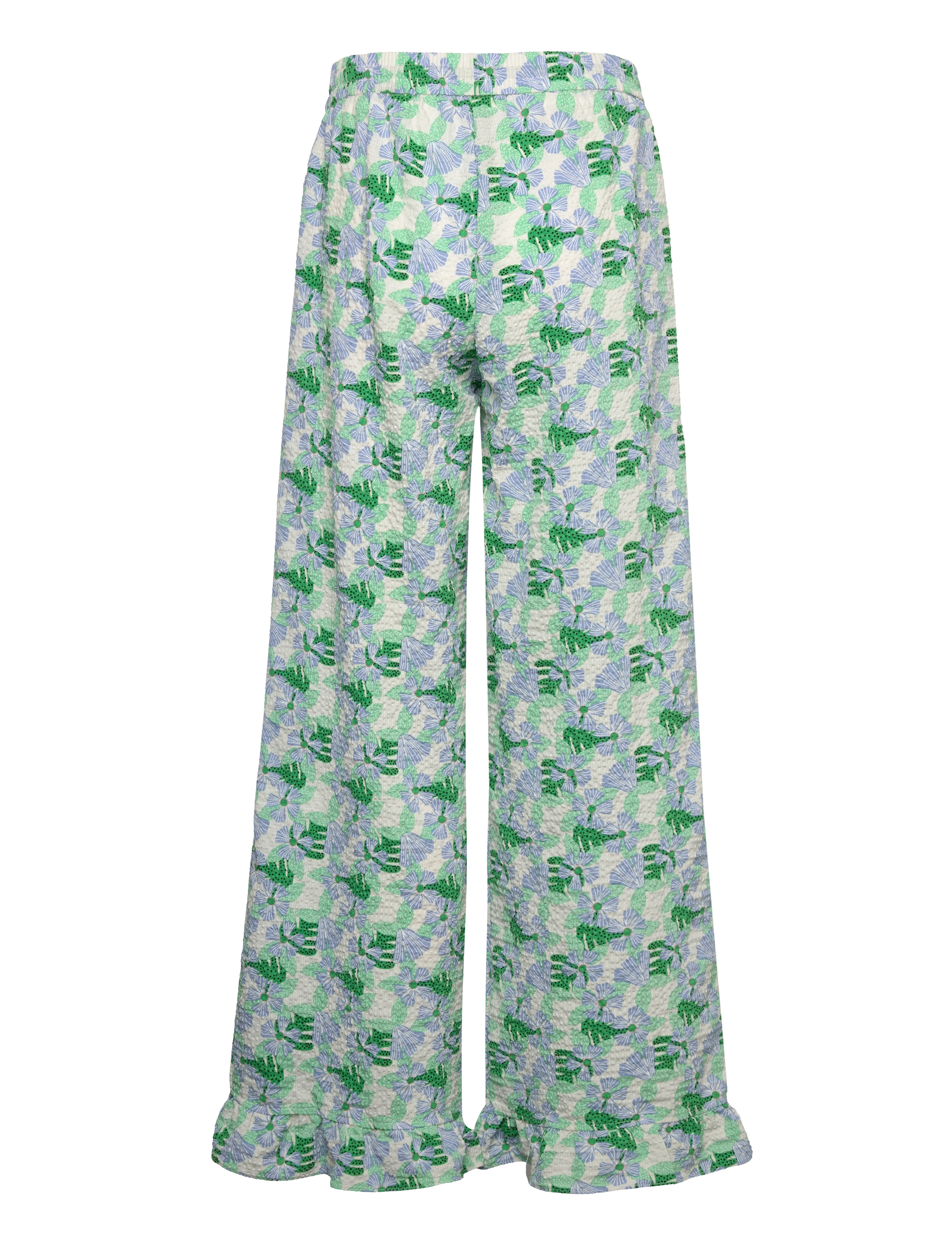 Noella - Magda Pants - white/green flower - 1