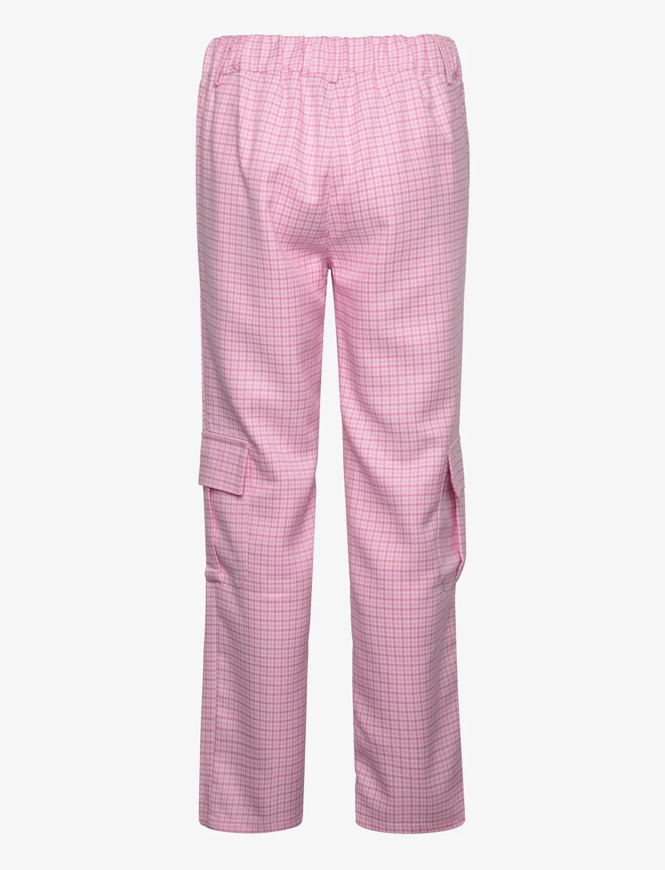 Noella - Mille Pants - suorat housut - candy pink check - 1