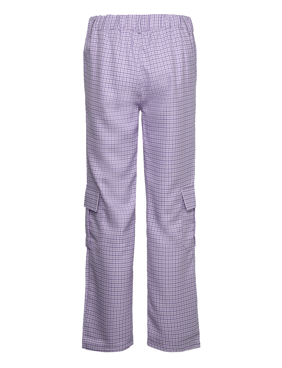 Noella - Mille Pants - hose mit geradem bein - lavender check - 1