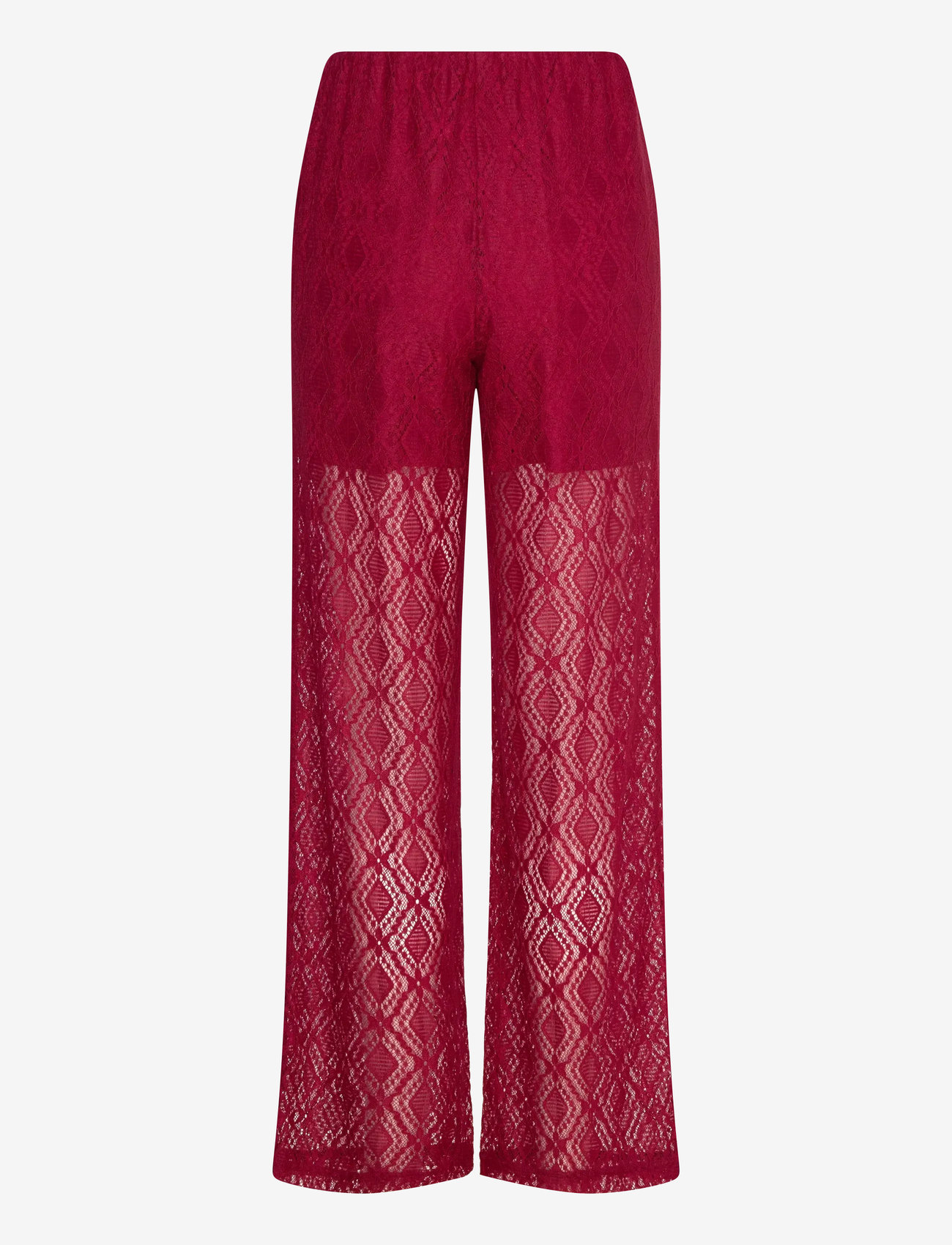 Noella - Texas Lace Pants - hosen mit weitem bein - red - 1