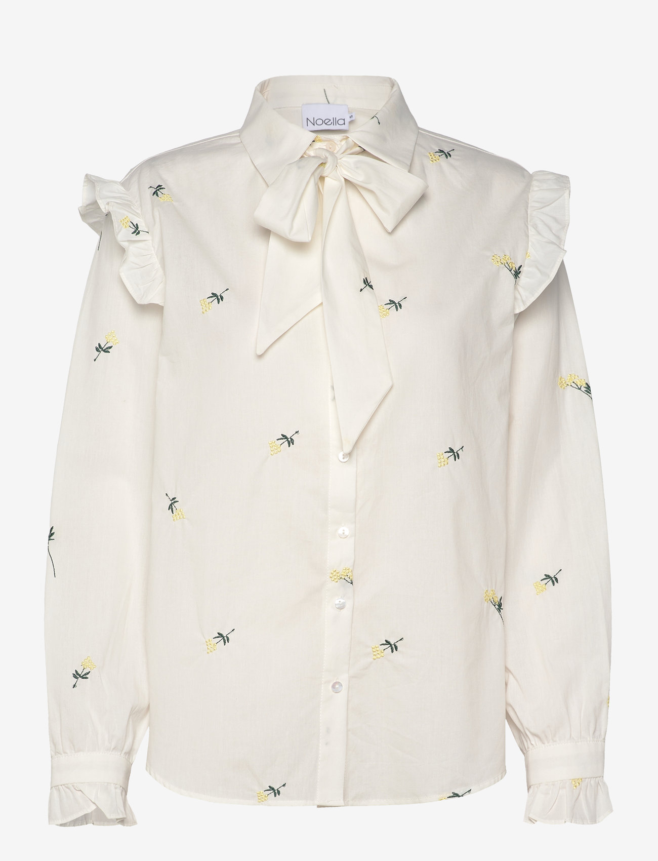 Noella - Kinisha Blouse - langärmlige blusen - white - 1