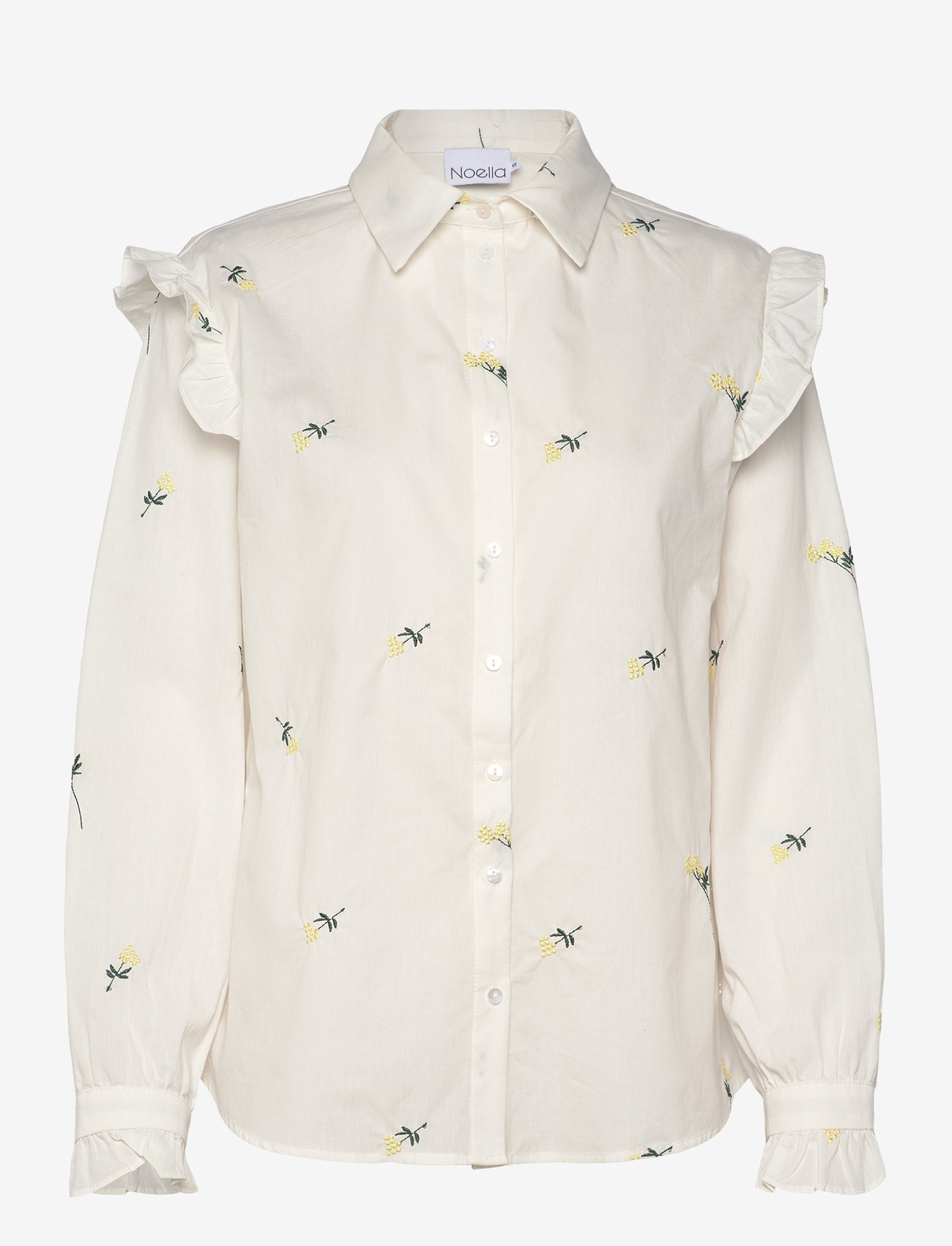 Noella - Kinisha Blouse - langärmlige blusen - white - 3