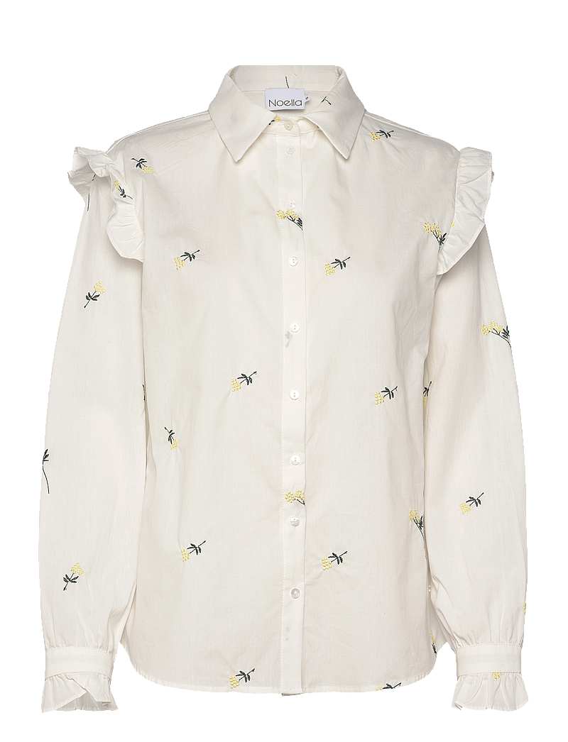Noella - Kinisha Blouse - langärmlige blusen - white - 3