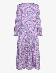 Noella - Imogen Long Dress - summer dresses - pink/blue flower - 1