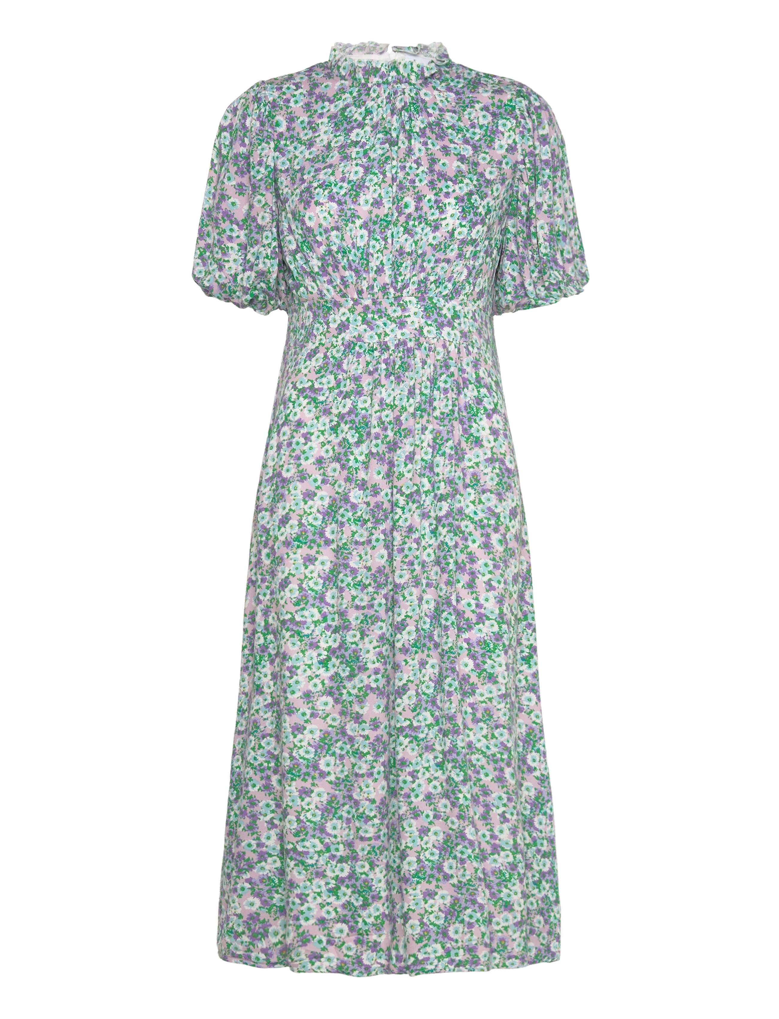 Noella Ruth Long Dress - Kjoler - LAVENDER FLOWER / green