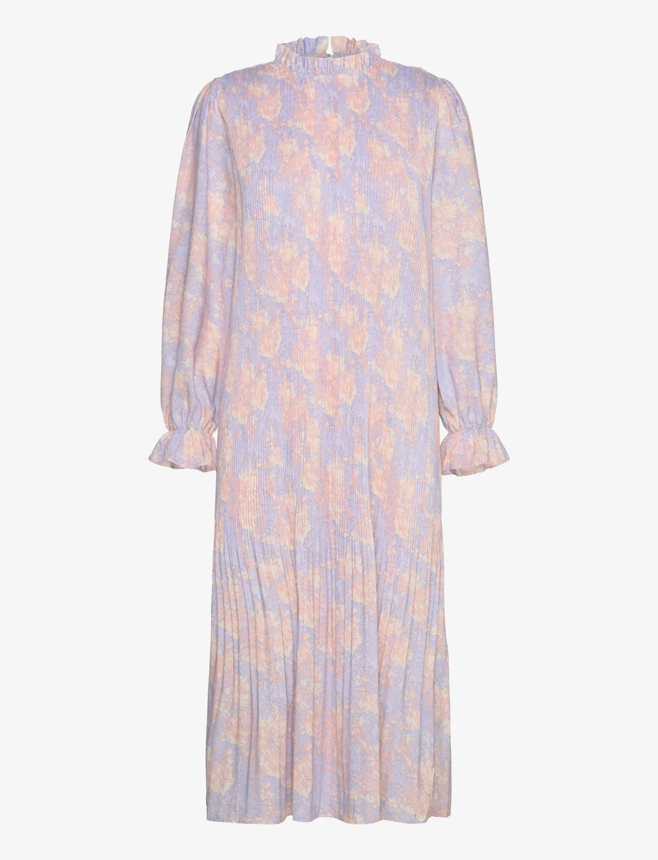 Noella - Rebecca Long Dress - sommerkjoler - lavender/apricot print - 0