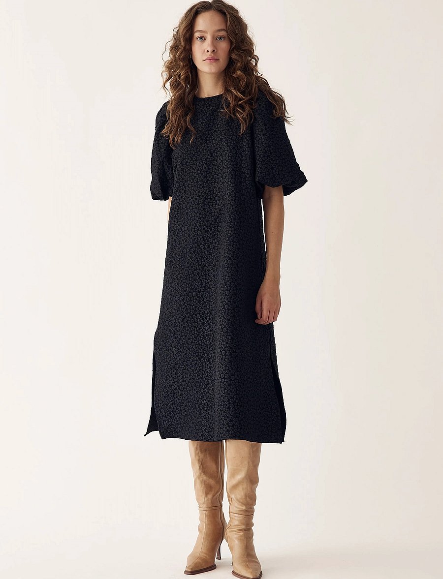 Noella - Reno Pastis Long Dress - confirmation - black - 0